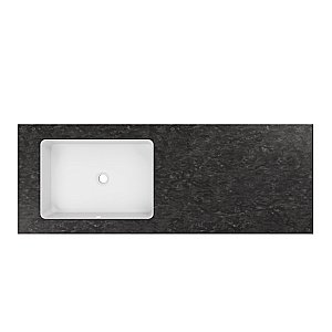 Столешница из натурального мрамора с раковиной Vincea Luxe VWTB-4LX140VB черный Versace купить в интернет-магазине Sanbest