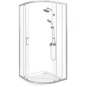 Душевой уголок Good Door Lite 80х80 ЛТ00001 стекло прозрачное/профиль хром купить в интернет-магазине Sanbest