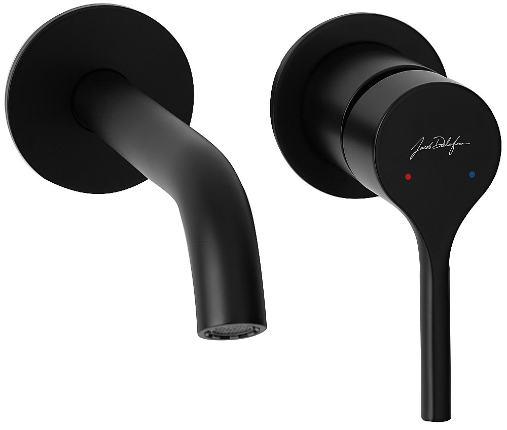 Cмеситель для раковины Jacob Delafon Elate E28318-BL черный матовый купить в интернет-магазине сантехники Sanbest