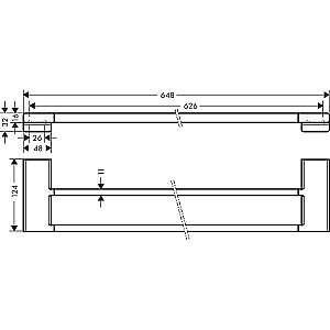 Полотенцедержатель Hansgrohe AddStoris 41743990 полированное золото купить в интернет-магазине сантехники Sanbest