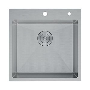 Кухонная мойка D&K 50х50 DKS505004 сатин купить в интернет-магазине сантехники Sanbest