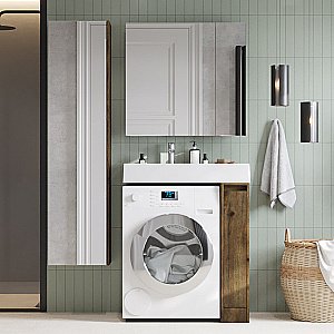 Тумба с раковиной Акватон Лондри 20 дуб рустикальный для ванной в интернет-магазине Sanbest