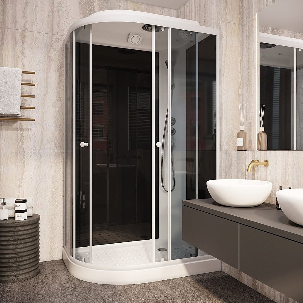 Душевая кабина Parly Classic Эконом EC1231R, 120x80x210, раздвигающиеся двери купить в интернет-магазине Sanbest