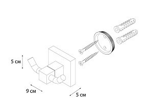 Крючок FIXSEN METRA FX-11105A купить в интернет-магазине сантехники Sanbest