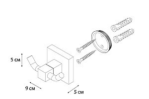 Крючок FIXSEN METRA FX-11105A купить в интернет-магазине сантехники Sanbest