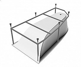 Каркас для ванны Vayer Boomerang 180x100 купить в интернет-магазине сантехники Sanbest