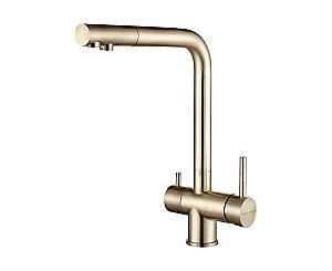 Смеситель для кухни Paulmark Skalen Sk213020-LG светлое золото купить в интернет-магазине сантехники Sanbest