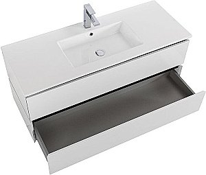 Тумба с раковиной Cezares Plane 120 белая для ванной в интернет-магазине Sanbest