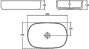 Раковина Allen Brau Fantasy Oval 55 4.11022.IV айвори матовый купить в интернет-магазине Sanbest