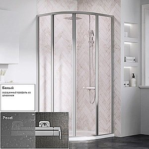 Душевой уголок Ravak SUPERNOVA SKCP4 90x90 белый/Pearl купить в интернет-магазине Sanbest