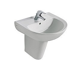 Раковина на полупьедестале Ideal Standard Eurovit 55,5 W434001 белая купить в интернет-магазине Sanbest