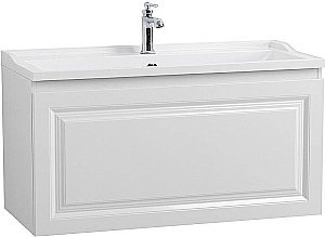 Тумба с раковиной Cezares Giubileo-N 100 GIUBILEO-N-100-1C-SO-BL белая глянцевая для ванной в интернет-магазине Sanbest