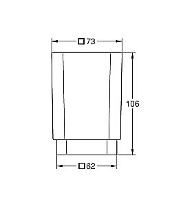 Стакан с держателем Grohe Selection Cube GR4001 купить в интернет-магазине сантехники Sanbest