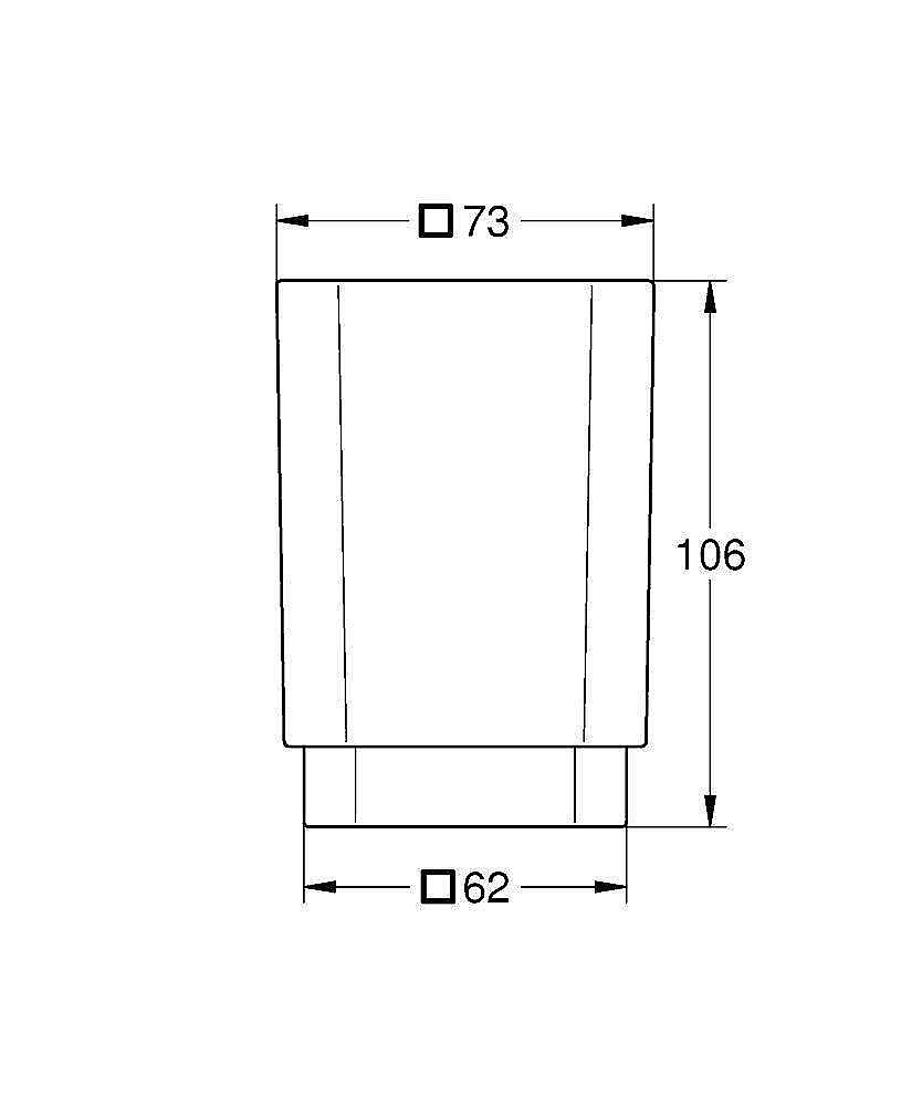 Стакан с держателем Grohe Selection Cube GR4001 купить в интернет-магазине сантехники Sanbest