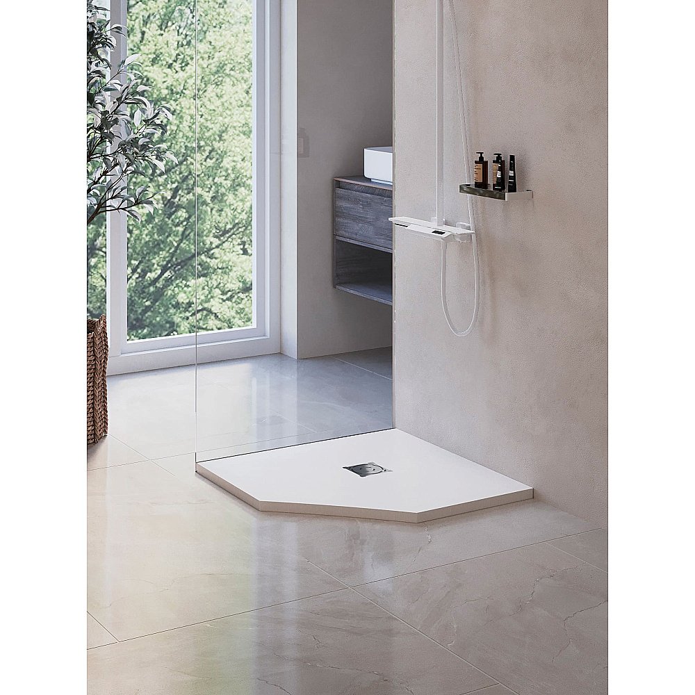 Душевой поддон RGW Stone Tray 16155099-01 90x90 белый купить в интернет-магазине Sanbest