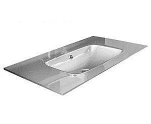 Раковина-моноблок Armadi Art 100 стекло серебро купить в интернет-магазине сантехники Sanbest