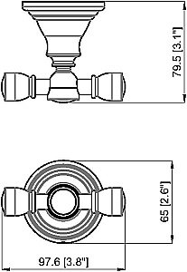 Крючок Savoy SV4 GOLD золото купить в интернет-магазине сантехники Sanbest
