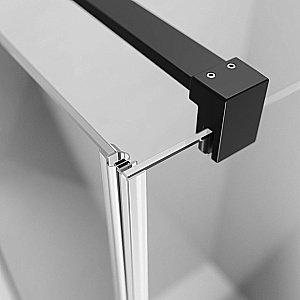 Душевая дверь Radaway Nes 8 Black DWD II 150 930+570 стекло прозрачное/профиль черный матовый купить в интернет-магазине Sanbest