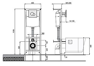 Унитаз подвесной Santek Нео 1WH302463 с инсталляцией, с крышкой микролифт купить в интернет-магазине Sanbest