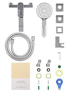 Смеситель для ванны с душем WONZON & WOGHAND FRAME, Хром (WW-88639010-CR) купить в интернет-магазине сантехники Sanbest