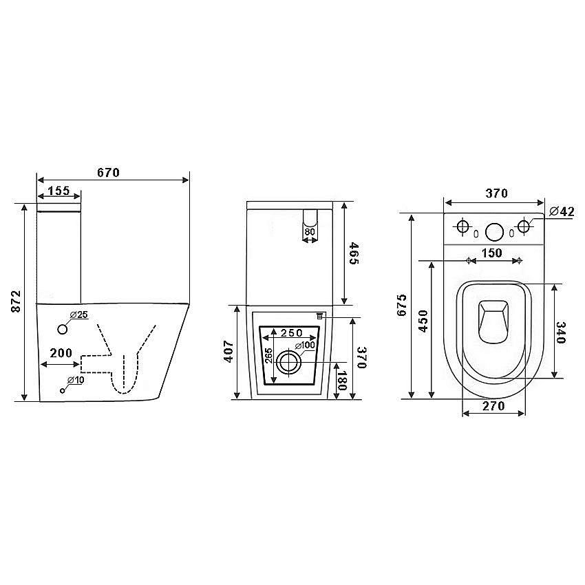 Унитаз-компакт Timo Inari TK-501 безободковый, с бачком, с крышкой микролифт купить в интернет-магазине Sanbest
