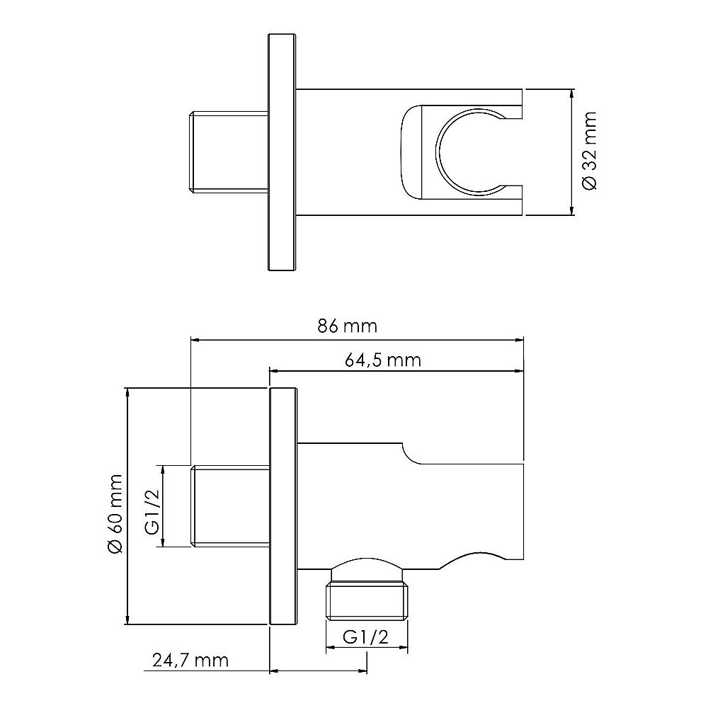Подключение для шланга WasserKRAFT A099 купить в интернет-магазине сантехники Sanbest