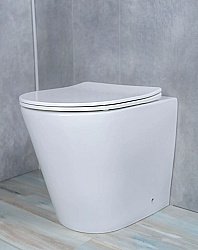 Унитаз приставной Gid TRS-263 белый, с крышкой микролифт, безободковый купить в интернет-магазине Sanbest