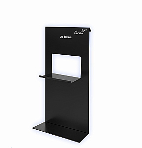 Полка для душевых ограждений Ceruttispa ALLESA 11486 черная матовая купить в интернет-магазине сантехники Sanbest