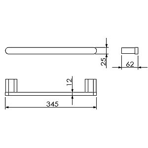 Поручень Langberger Lugano 24056A купить в интернет-магазине сантехники Sanbest