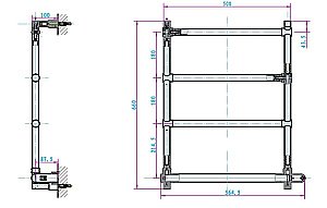 Полотенцесушитель электрический Boheme Imperiale 705 купить в интернет-магазине сантехники Sanbest