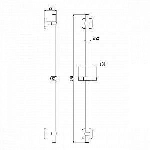 Душевая штанга Iddis Bild BIL7000i17 купить в интернет-магазине сантехники Sanbest