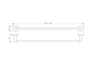 Вешалка для полотенец WONZON & WOGHAND EASY, Хром (WW-8112) купить в интернет-магазине сантехники Sanbest