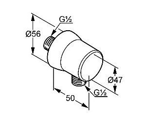 Подключение душевого шланга Kludi Sirena 630614300 купить в интернет-магазине сантехники Sanbest