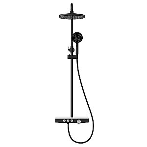 Душевая система BERGES MORANS 75002 черная матовая купить в интернет-магазине сантехники Sanbest