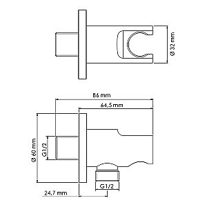 Подключение для шланга WasserKRAFT A099 купить в интернет-магазине сантехники Sanbest