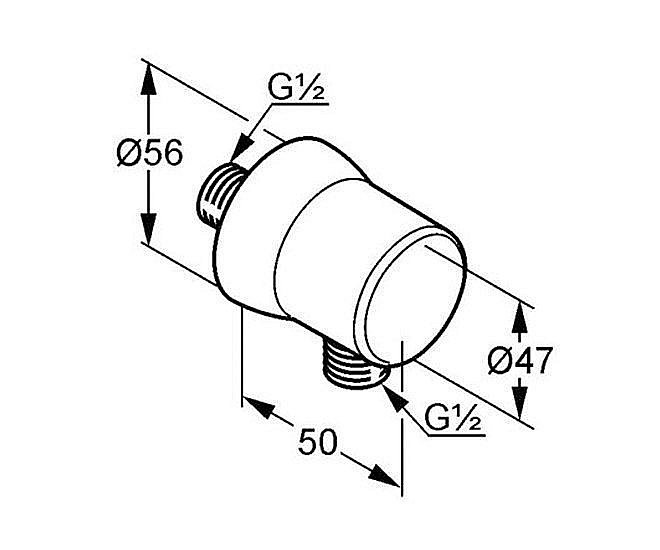 Подключение душевого шланга Kludi Sirena 630614300 купить в интернет-магазине сантехники Sanbest