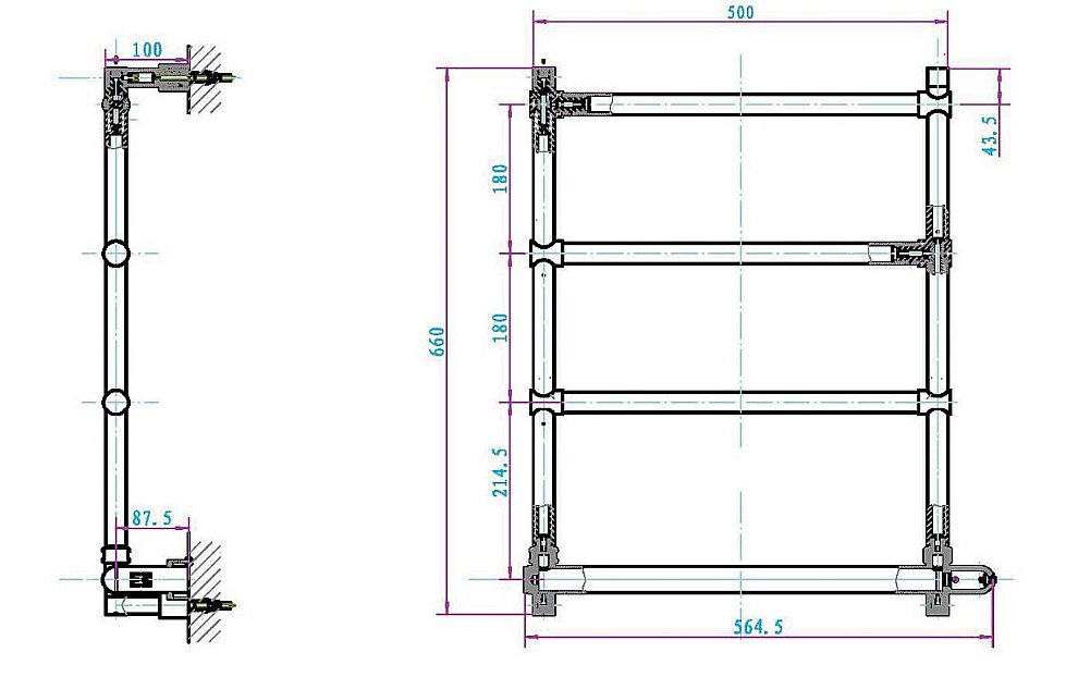 Полотенцесушитель электрический Boheme Imperiale 705 купить в интернет-магазине сантехники Sanbest