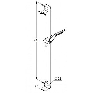 Душевой гарнитур Kludi Fizz 6764087-00 черный купить в интернет-магазине сантехники Sanbest