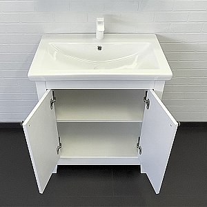 Тумба с раковиной Comforty Классик-70 00-00013804 белый матовый для ванной в интернет-магазине Sanbest