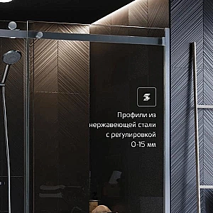 Душевой уголок Roca Area 120x80 стекло прозрачное/профиль хром купить в интернет-магазине Sanbest