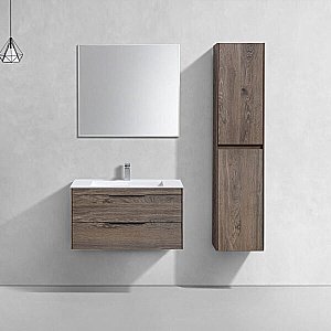 Тумба с раковиной Vincea Chiara 2D 800 R.Oak для ванной в интернет-магазине Sanbest