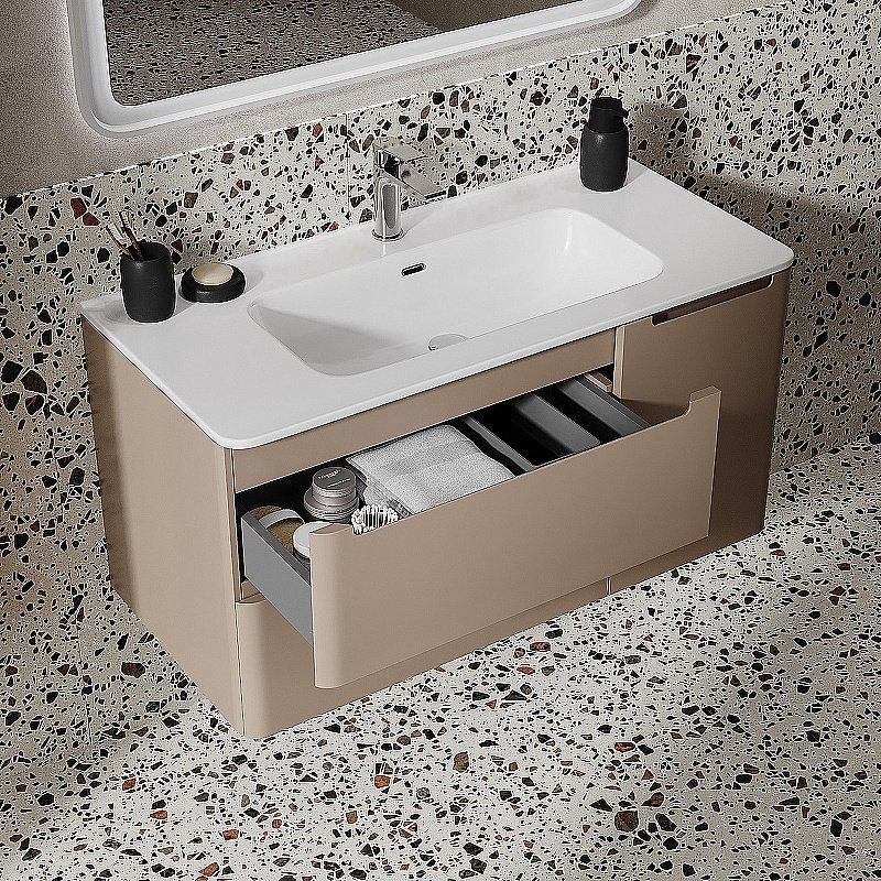 Тумба с раковиной Iddis Edifice 100 EDI10C0i95K капучино для ванной в интернет-магазине Sanbest