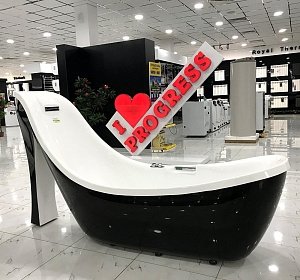 Акриловая ванна GEMY RF1253BG купить в интернет-магазине Sanbest