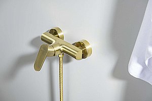 Cмеситель для душа Aquatek Оберон AQ1260BG золото шлифованное купить в интернет-магазине сантехники Sanbest