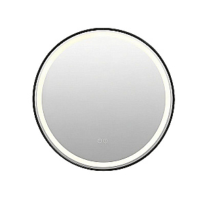 Зеркало Azario Bred АZ-LED012225 черный матовый в ванную от интернет-магазине сантехники Sanbest