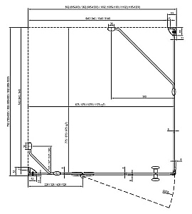 Душевой уголок Ravak Smartline SMSD2 А+SMPS 110х100 профиль хром/стекло прозрачное, правосторонний купить в интернет-магазине Sanbest