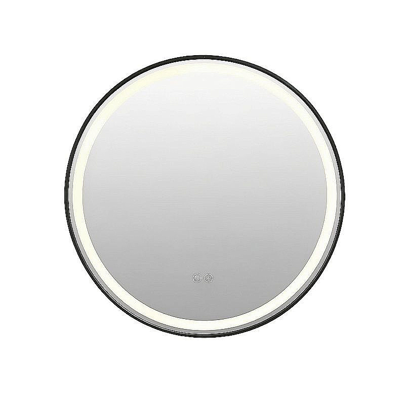 Зеркало Azario Bred АZ-LED012225 черный матовый в ванную от интернет-магазине сантехники Sanbest