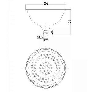 Душевая система Aksy Bagno Faenza Light Fa401-2005-2001L бронза купить в интернет-магазине сантехники Sanbest