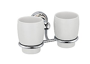 Держатель с двумя стаканами FIXSEN BOGEMA FX-78507 купить в интернет-магазине сантехники Sanbest