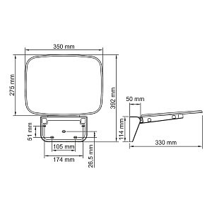 Сиденье для душа WasserKRAFT SS401 купить в интернет-магазине сантехники Sanbest